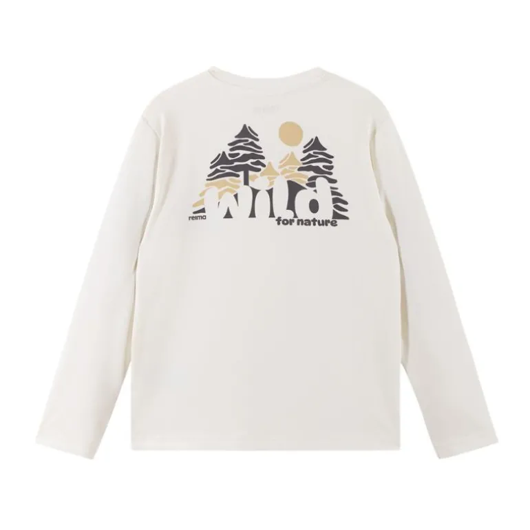 T-shirt manches longues anti-insectes enfant Inista - Reima - Off white Wild