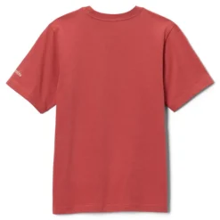 T-shirt randonnée enfant Valley Creek - Columbia - Washed Red, Cozy Coastline