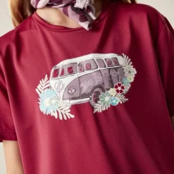 T-shirt respirant enfant Amusing - Dare2b - Deep Claret