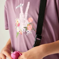 T-shirt respirant enfant Amusing - Dare2b - Mauve Shadow