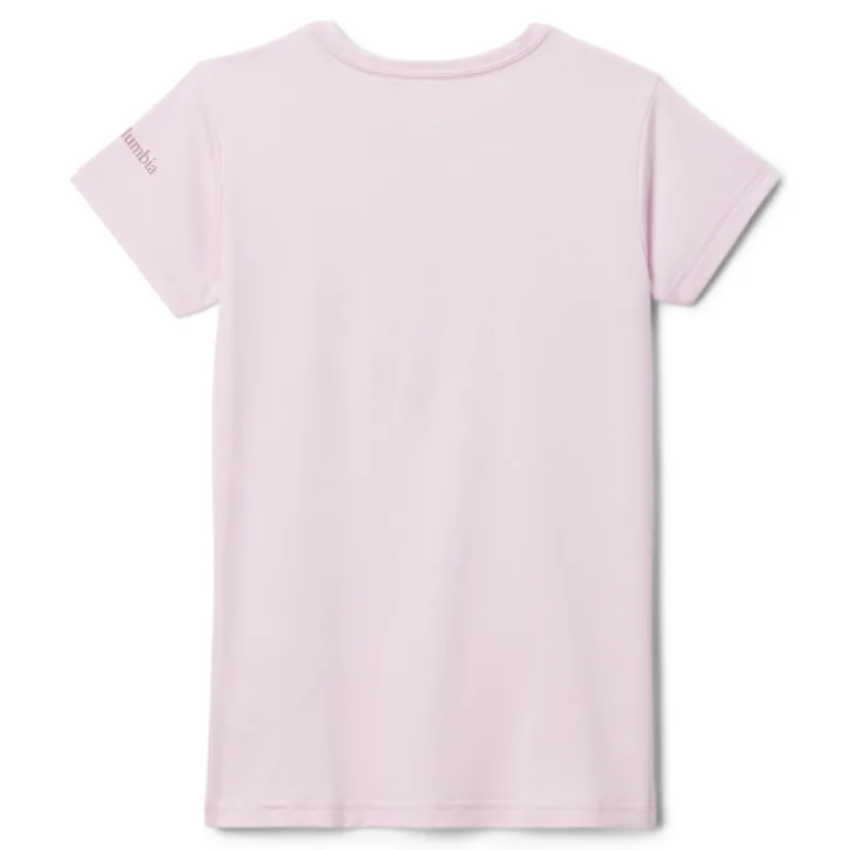 T-shirt respirant fille - Columbia - Mission Peak - Pink Dawn