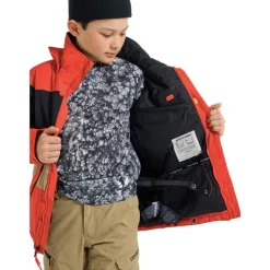 Veste Boy's Symbol - Burton - Tomata/True black/Kelp