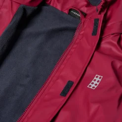 Veste de pluie doublée polaire - Lego - Dark Red