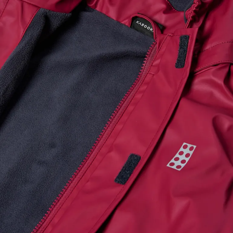 Veste de pluie doublée polaire - Lego - Dark Red