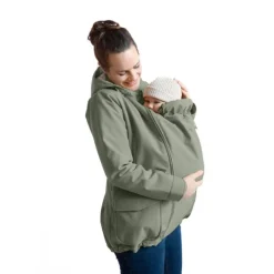 Veste de portage chaude Cosy Allrounder - Mamalila - Agave