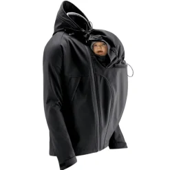 Veste de portage homme softshell Mamalila - Noir