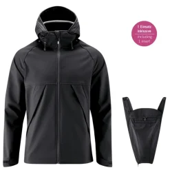 Veste de portage homme softshell Mamalila - Noir