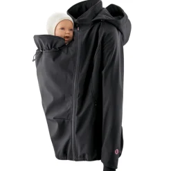 Veste de portage softshell Mamalila - noire