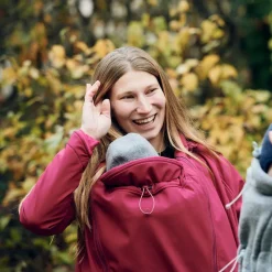 Veste de portage softshell Mamalila - Framboise
