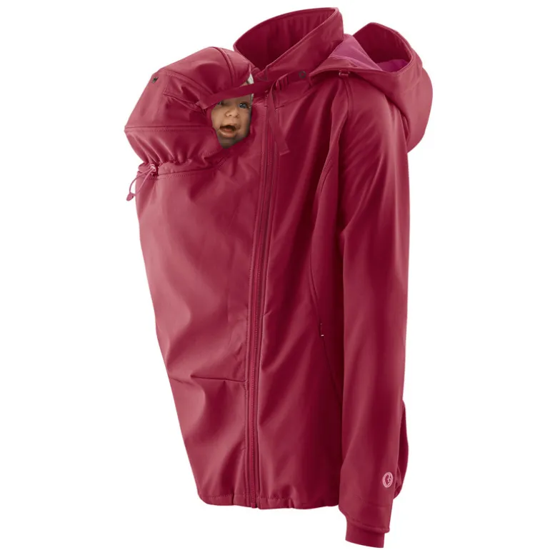 Veste de portage softshell Mamalila - Framboise