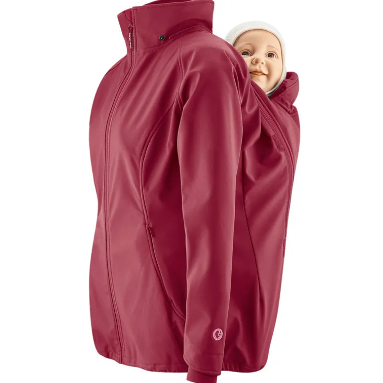 Veste de portage softshell Mamalila - Framboise