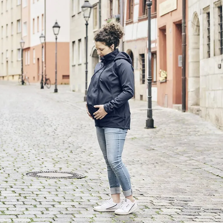 Veste de portage softshell Mamalila - Bleu Marine