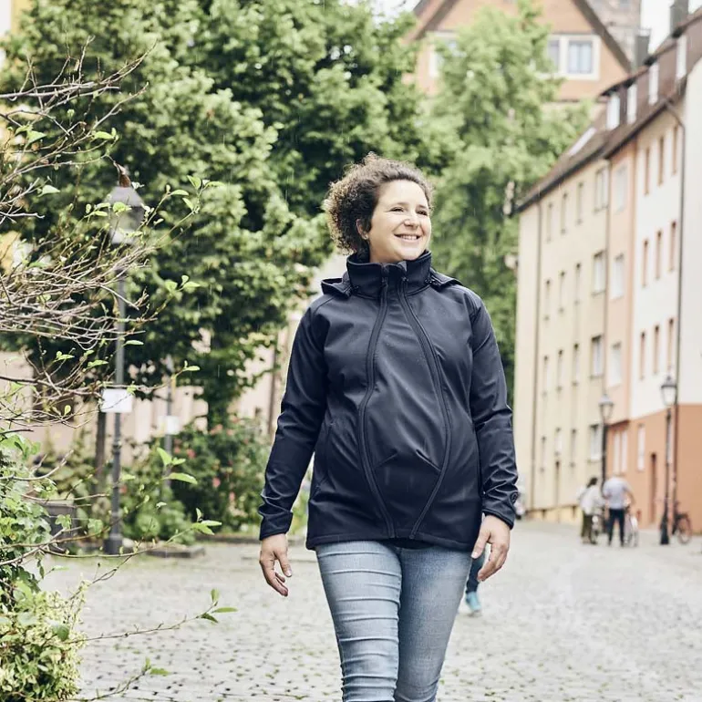 Veste de portage softshell Mamalila - Bleu Marine