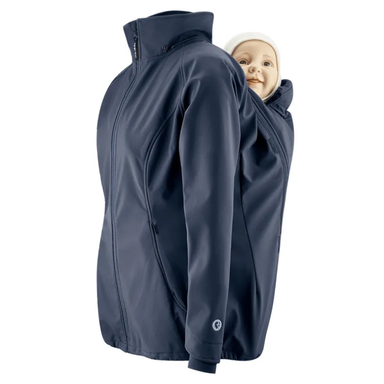 Veste de portage softshell Mamalila - Bleu Marine