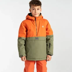 Veste de ski enfant Freehand - Dare2B - Orange Rust / Olivine Green
