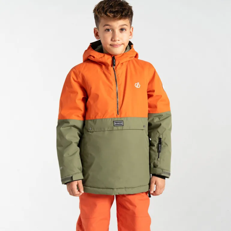 Veste de ski enfant Freehand - Dare2B - Orange Rust / Olivine Green