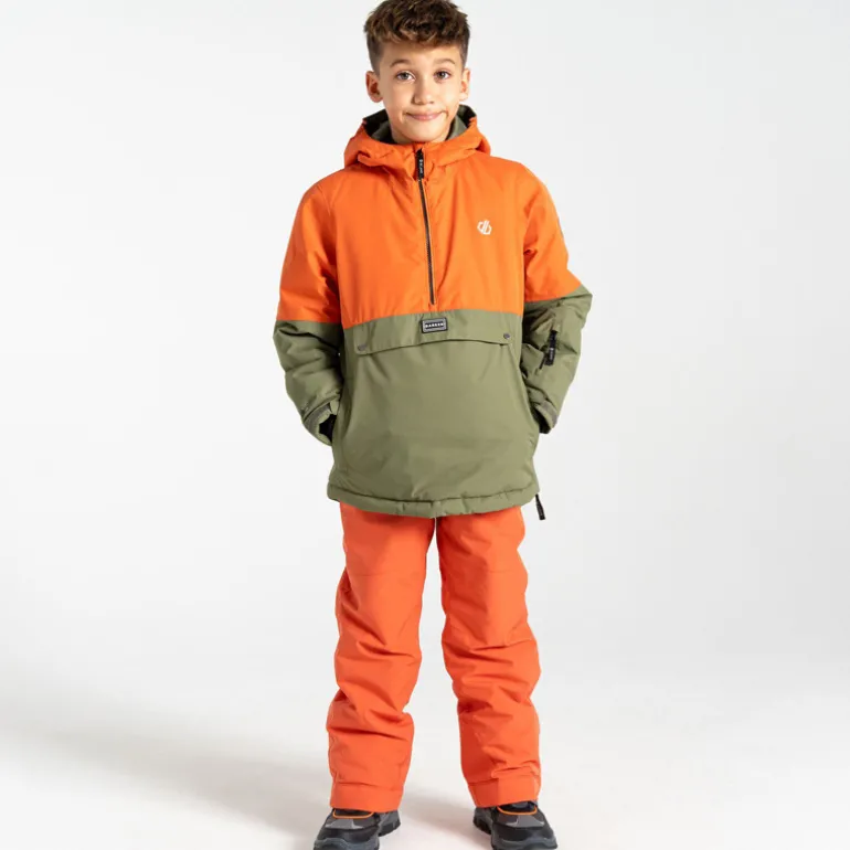 Veste de ski enfant Freehand - Dare2B - Orange Rust / Olivine Green