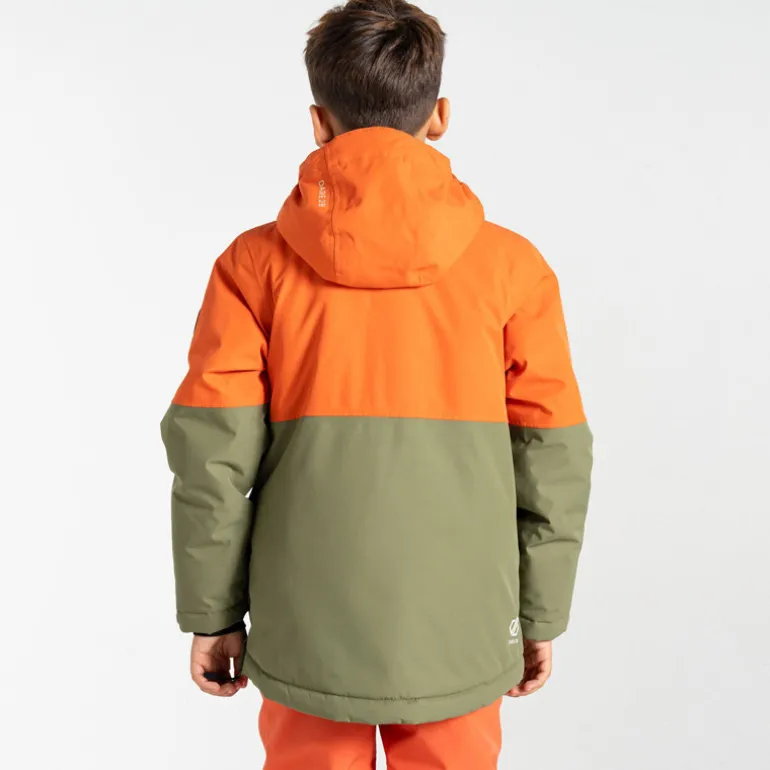 Veste de ski enfant Freehand - Dare2B - Orange Rust / Olivine Green