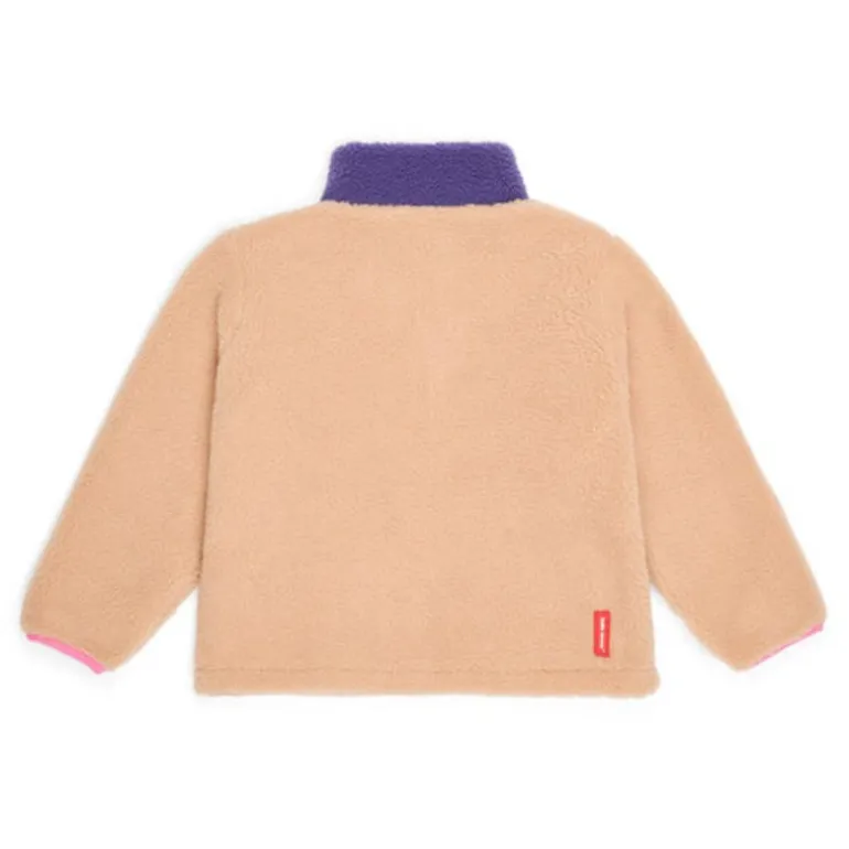 Veste polaire enfant sherpa - Hello Hossy - Plum Beige