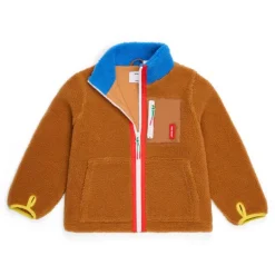Veste polaire enfant sherpa - Hello Hossy - Blue Camel