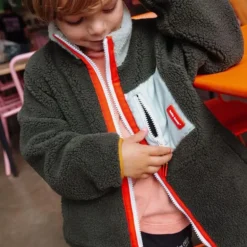 Veste polaire enfant sherpa - Hello Hossy - Fluffy Forest