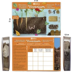 Vivarium racines et vers de terre - Radis et Capucine