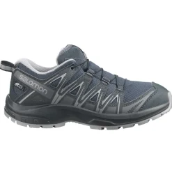 XA PRO 3D Junior CSWP - Chaussure Salomon enfant Imperméable - 31 au 35 - Ebony/ Alloy/Quiet Shade