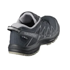 XA PRO 3D Junior CSWP - Chaussure Salomon enfant Imperméable - 31 au 35 - Ebony/ Alloy/Quiet Shade
