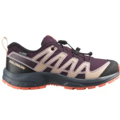 XA PRO 3D Junior V8 - CSWP - Chaussure Salomon enfant Imperméable -29 au 39 - Pkiten/Turbul/Fuco