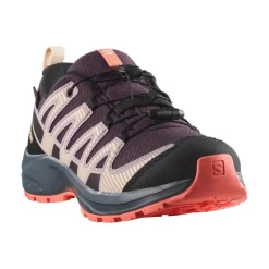 XA PRO 3D Junior V8 - CSWP - Chaussure Salomon enfant Imperméable -29 au 39 - Pkiten/Turbul/Fuco