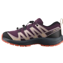 XA PRO 3D Junior V8 - CSWP - Chaussure Salomon enfant Imperméable -29 au 39 - Pkiten/Turbul/Fuco